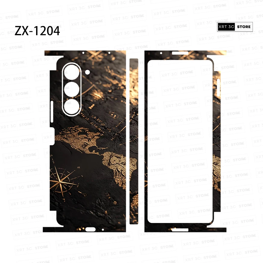 3M Colorful Anti-Scratch Stickers For Samsung Galaxy Z Fold6 5 4 3 2 Fold5 Fold4 Protective Decal Skin Cover Back Film