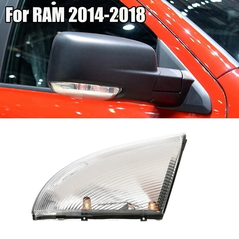 Lâmpada de sinalização de luz do espelho retrovisor, 2014-2018 Dodge Ram 1500, 2500, 3500, 4500, 5500, 68232479AA, 68232478AA, 1 par