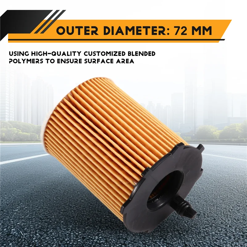 

AS57-10Pcs 1610693780 Oil Filter For CITROEN C3 C4 BERLINGO JUMPY DS3 DS4 DS5 2008 208 3008 308 5008 Diesel Engine