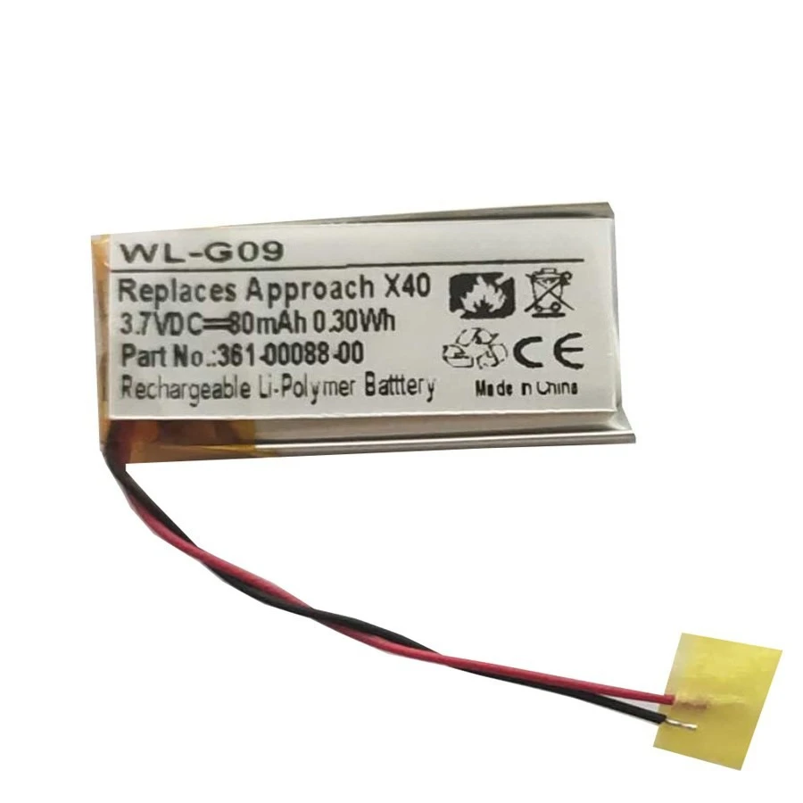 3.7V 80mAh WL-G09 Battery for Garmin VivoSmart HR VivoSmart HR+ Sports Bracelet Compatible 361-00088-00 Rechargeable Batteries