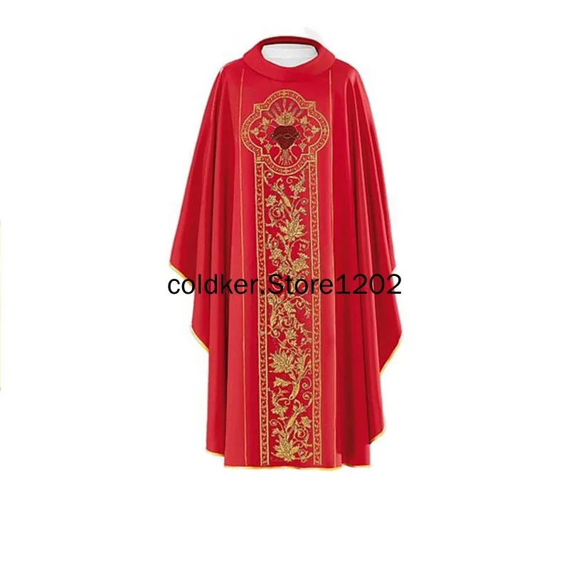 2023 Unisex Retro Printed Clothes Prayer Robe Gown Church Dress Priest Monks Missionary New Loose Size Party Cosplay Costumes