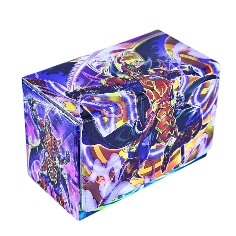 Yu-Gi-Oh！Legendary Lord Six Samurai-Shi En Large Capacity Card Box Double layer Magnetic Dice Game Card Integrated Storage Box