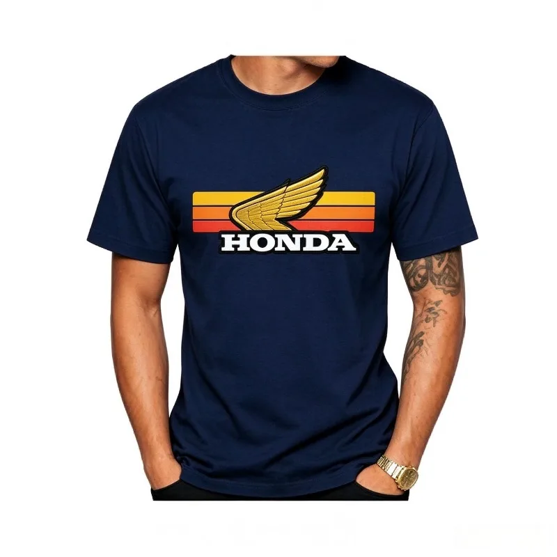 2026 Vintage Family Matching New Motorcyclist Vintage Style Pattern Scooter T-Shirt Men's Women's Casual Comfort Motorcycle Top