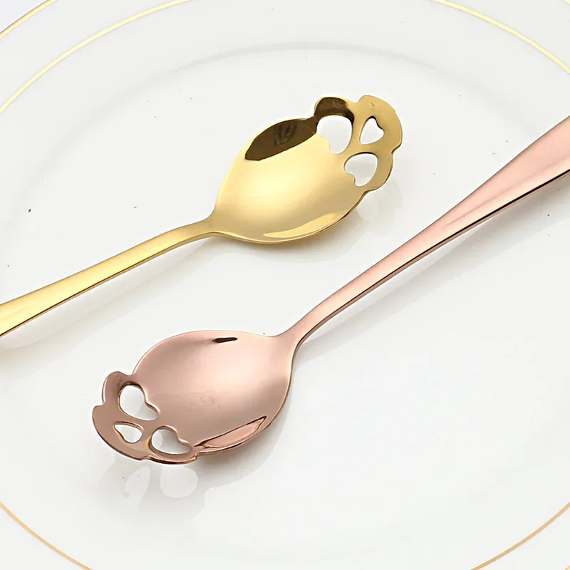 

Creative 304 Stainless Steel Skull Coffee Spoon Dessert Tea Sugar Scoop For Home Kitchen Bar Coffee Shop Party Accessories Gift