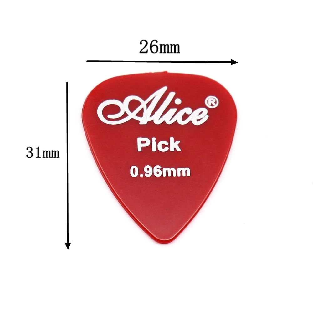 50/100pcs Alice Electric Guitar Picks Mediator Thickness 0.58/0.71/0.81/0.96/1.20/1.50mm Guitar Accessories - Color Random