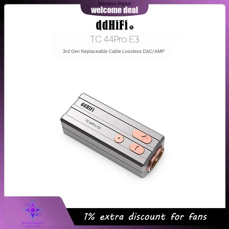 ضرب المنتج ddHiFi TC44Pro Eye3 3.5/4.4 متوازن عالي القيادة قوة فك مضخم ضوت سماعات الأذن دونغل ضياع فك DAC/AM #1