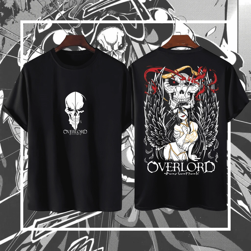 

KRONE Kaos Anime OVERLORD ALBEDO Katun Premium 24s | Tshirt Distro Overlord AINZ OOAL GOWN