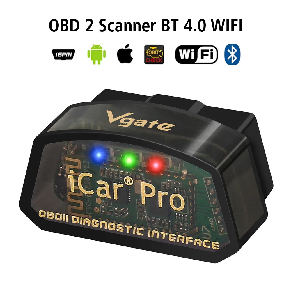 

Code Reader for Android/IOS ODB2 Car Scanner Car Diagnostic Tools Car Accessories BT 4.0 elm327 V2.3 WIFI