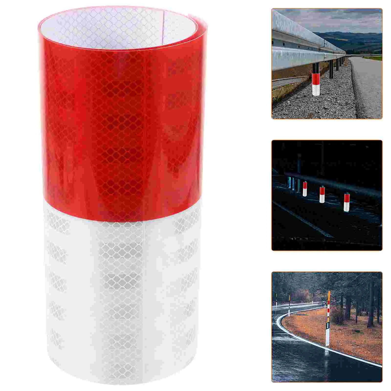 Truck Stickers Reflective Film Tape for Driveway Vehicles Warning Safety Post Cone Danger Adhesive Trailers