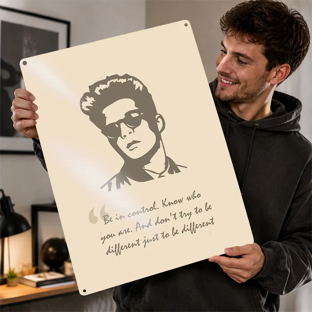Bruno Mars Quote Aluminum Poster Personalized Metal Sign Positive Reflection Wall Art Perfect For Study Rooms Or Reading Nooks