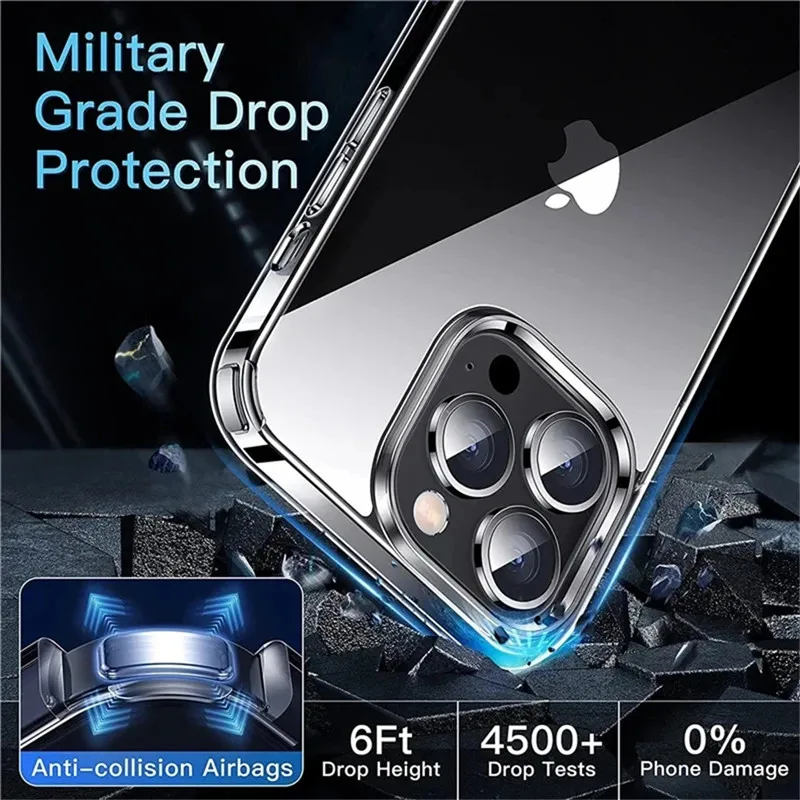 Ultra Thin Clear Silicone Case for iPhone 16 15 14 13 12 11 Pro Max Mini X XR XS Max 7 8 Plus SE Soft Transparent Back Cover image 3