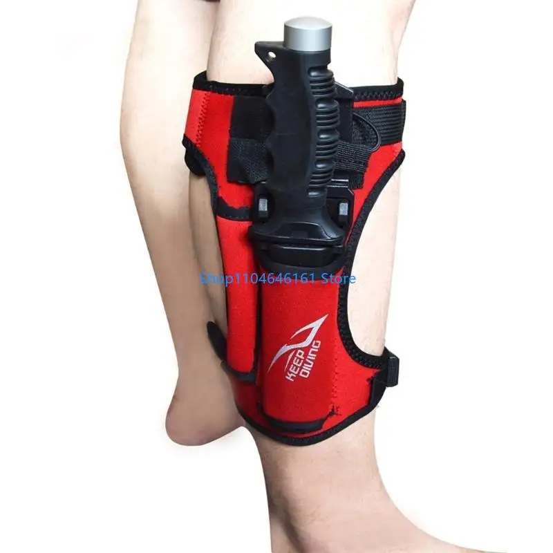 Scubas Diving Knifed Wrap Sheaths Cover Strap Leg Holder Diver Safe Gear Holder view 3