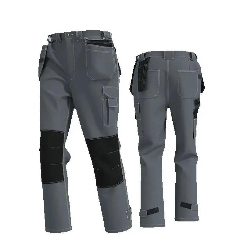 

Spring Autumn Multi-pocket Work Pants Detachable Flying Pocket Sturdy Workshop Factory Building Cargo Pants XXXL Bottoms