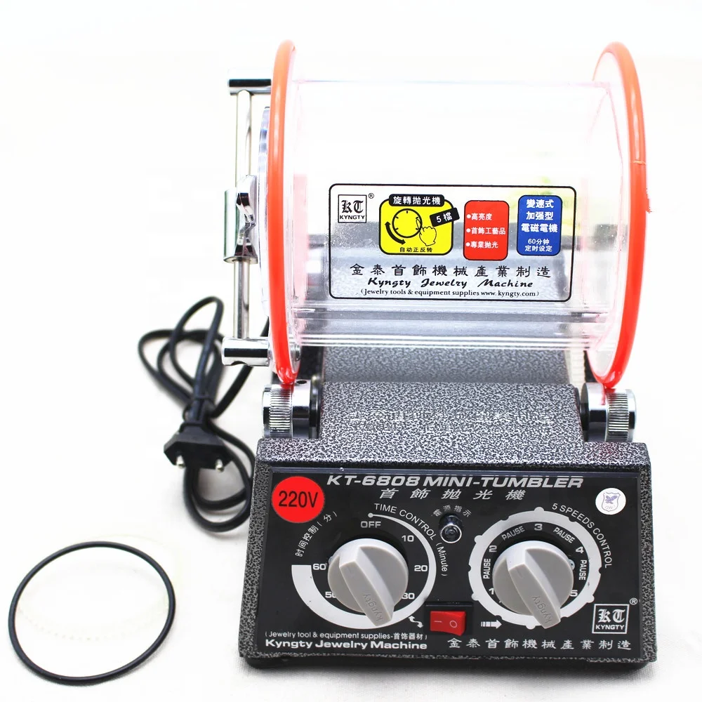 

KT-6808 Jewelry Polishing Tumbler Rotary Polisher With Drum