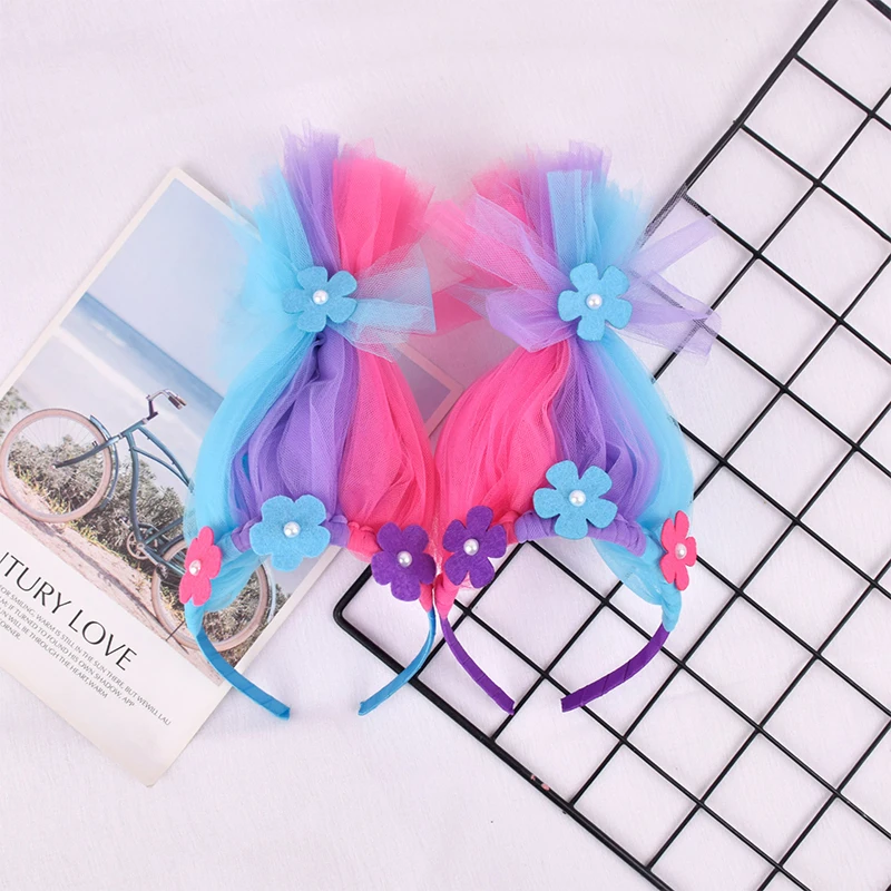 Halloween Magic Elf Cosplay Stirnband verwirrt Prinzessin Mohn Trolle Haar Reifen Leistung