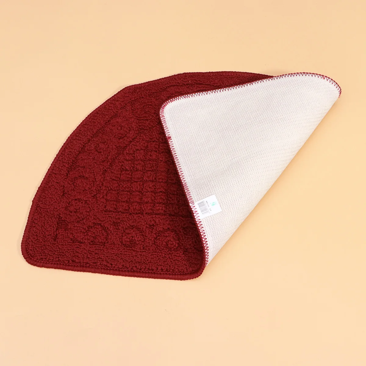 

1pc Semi-Circular Carpet 40X63Cm Dark Green Polypropylene Fiber Non-Slip Absorbent Durable Indoor Entrance Mat For Home Office