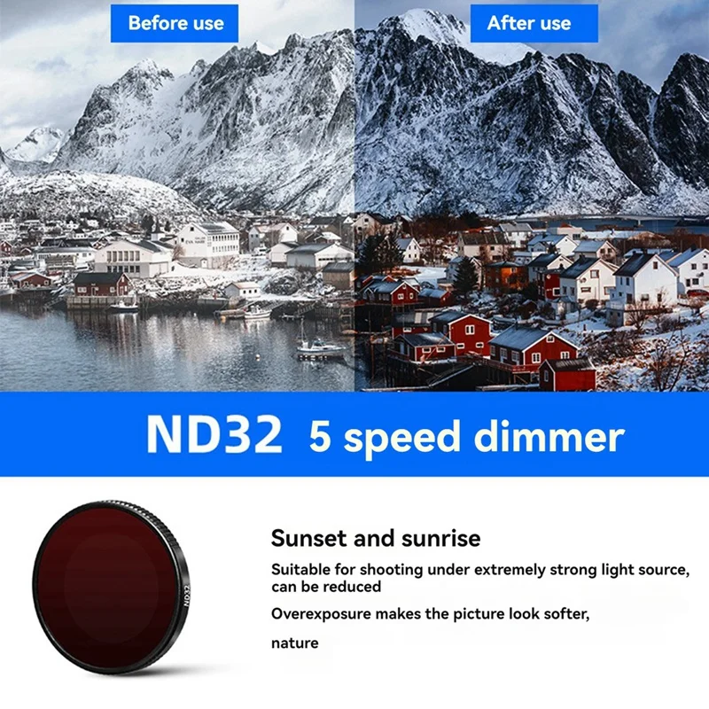 ل Insta360 GO 3S عدسة تصفية عمل مجموعة مرشحات الكاميرا UV CPL ND8 ND16 ND32 ND64 ل Insta360 GO 3S طقم ملحقات