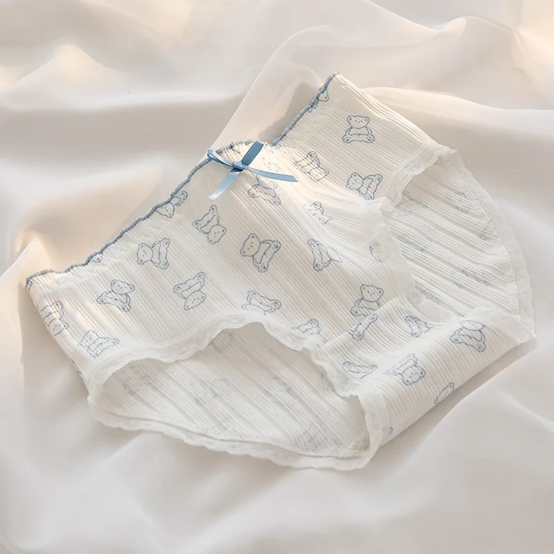 M-XL Cotton Panties Women\'s Underwear Panty Cute Girl Comfort Briefs Mid Waist Seamless Woman Underpants Female Lingerie
