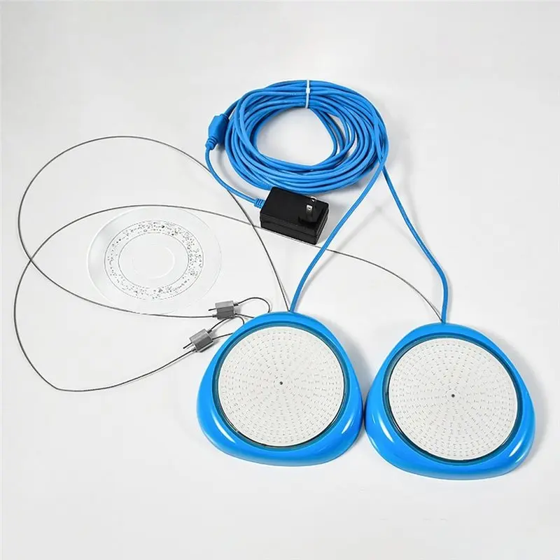 CYCLI-Remote Controlled 10W RGB Submersible Lamp LED Underwater Light 12V Waterproof Pool Light Color Changing EU Plug