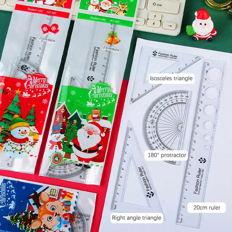 Линейка с рисунком, треугольная, подарки для детей, для школы