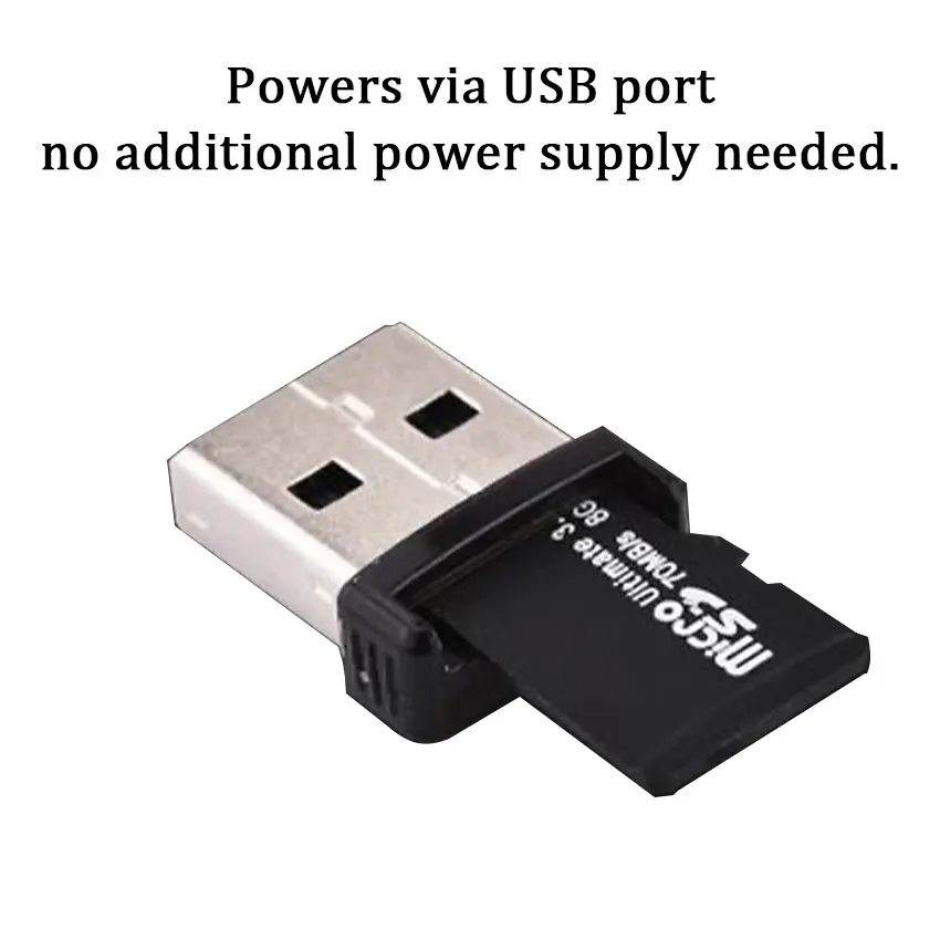 Mini czytnik kart Super Speed ​​USB 2.0 Mini SD/SDXC TF Adapter czytnika kart Wysokiej jakości czytnik kart do komputera
