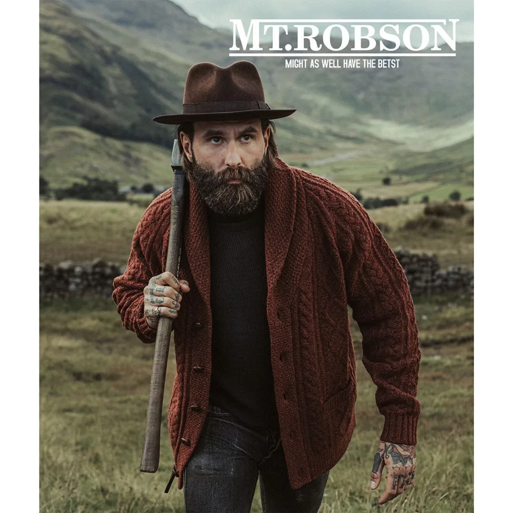 Autunno e inverno nuova tendenza della moda tinta unita addensato caldo cardigan maglione da uomo casual allentato retrò sportivo cappotto di grandi dimensioni
