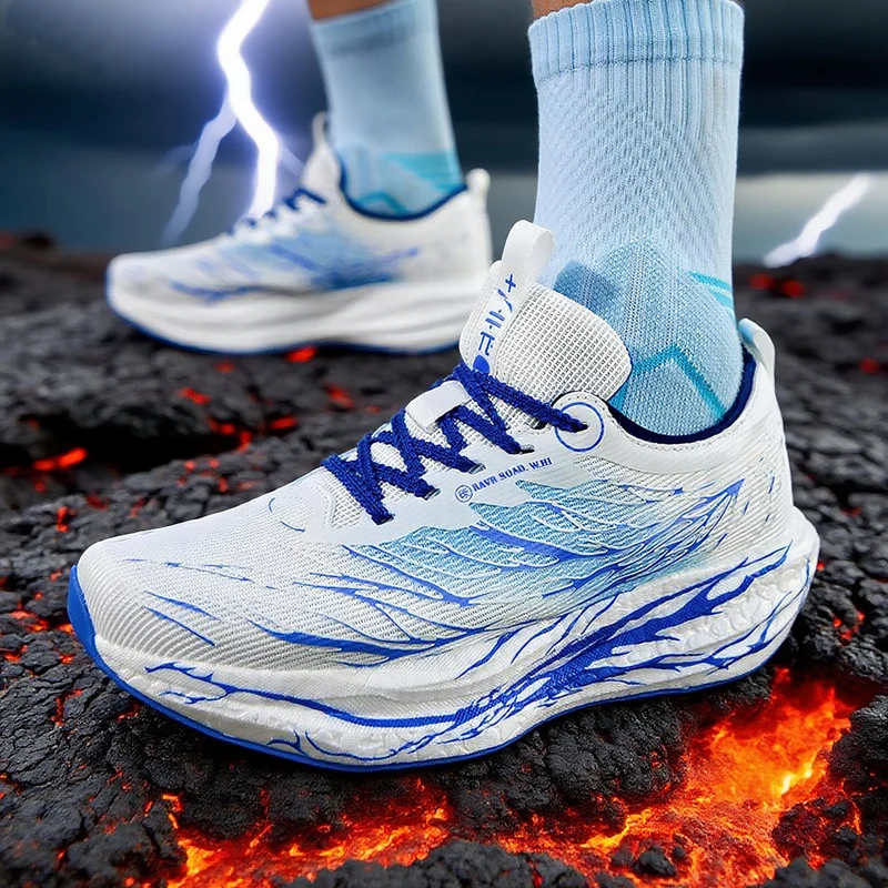 Unisex 2025 Full Carbon Plate Running Shoes Professional Marathon Racing Lightweight Bounce Cushion Breathable Sports Sneakers