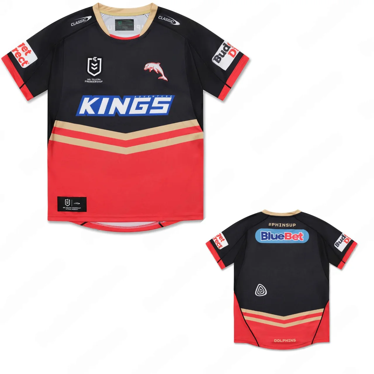 2025 nouveauté été australien NRL dauphins maillot alternatif Rugly T-shirt formation T-shirt