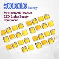 501010 501012 3.7V Lipo Rechargeable Polymer Lithium Batteries 35mAh Battery for Bluetooth Headset LED Lights Beauty Equipment
