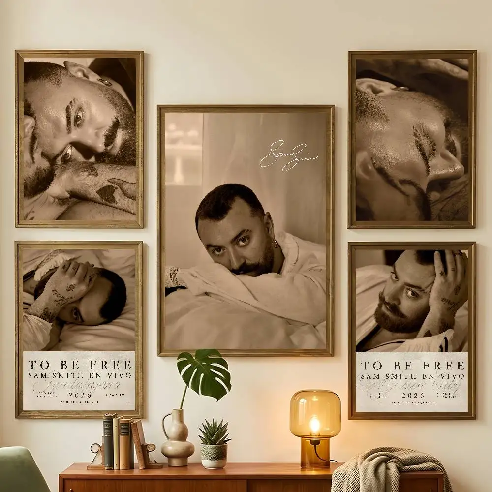 Singer S-Sam-Smith Hazel Eyes Poster For Bedroom Gamer Room Decor Restaurant Wall Trendy Aesthetic Gift