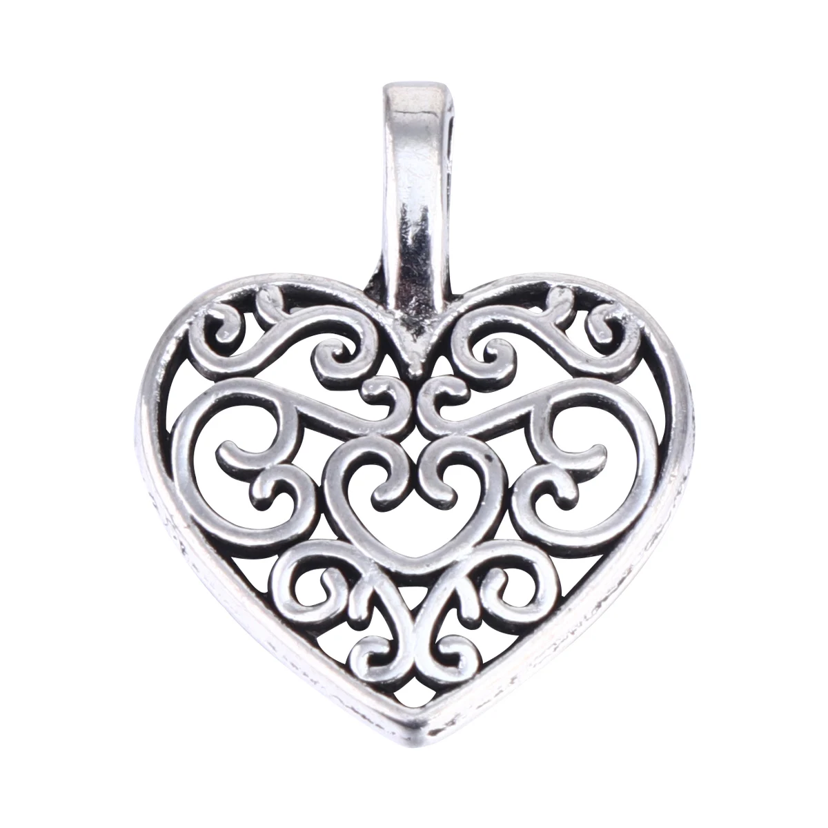 

100 Pcs Love Pendant Mobile Phone DIY Charm Craft Charms Pendants Bracelet Making Heart Shaped Drop Bead Valentine's Day