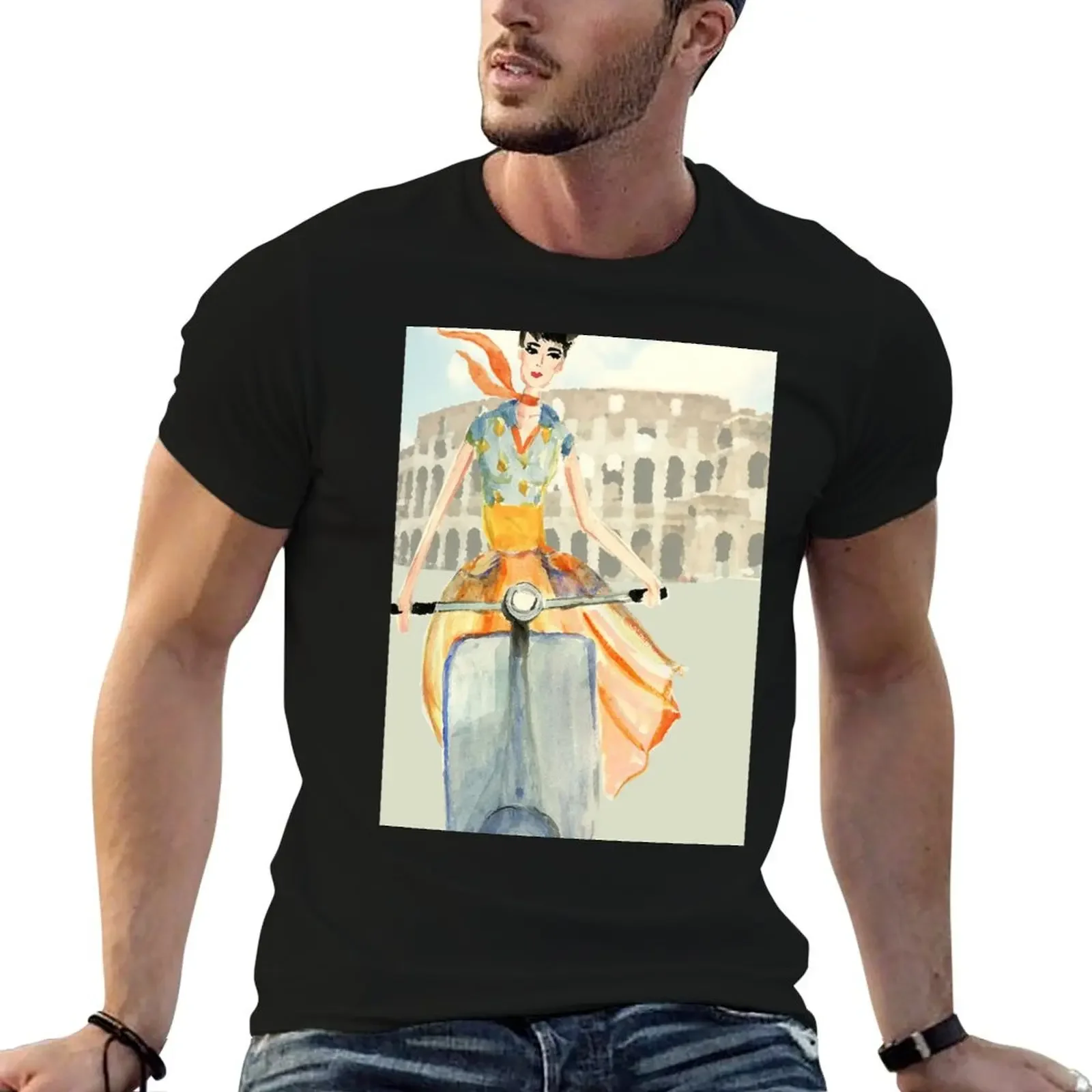 

Roman Holiday T-Shirt Louboutins vintage anime shirt luxury clothing labubu T-shirt men