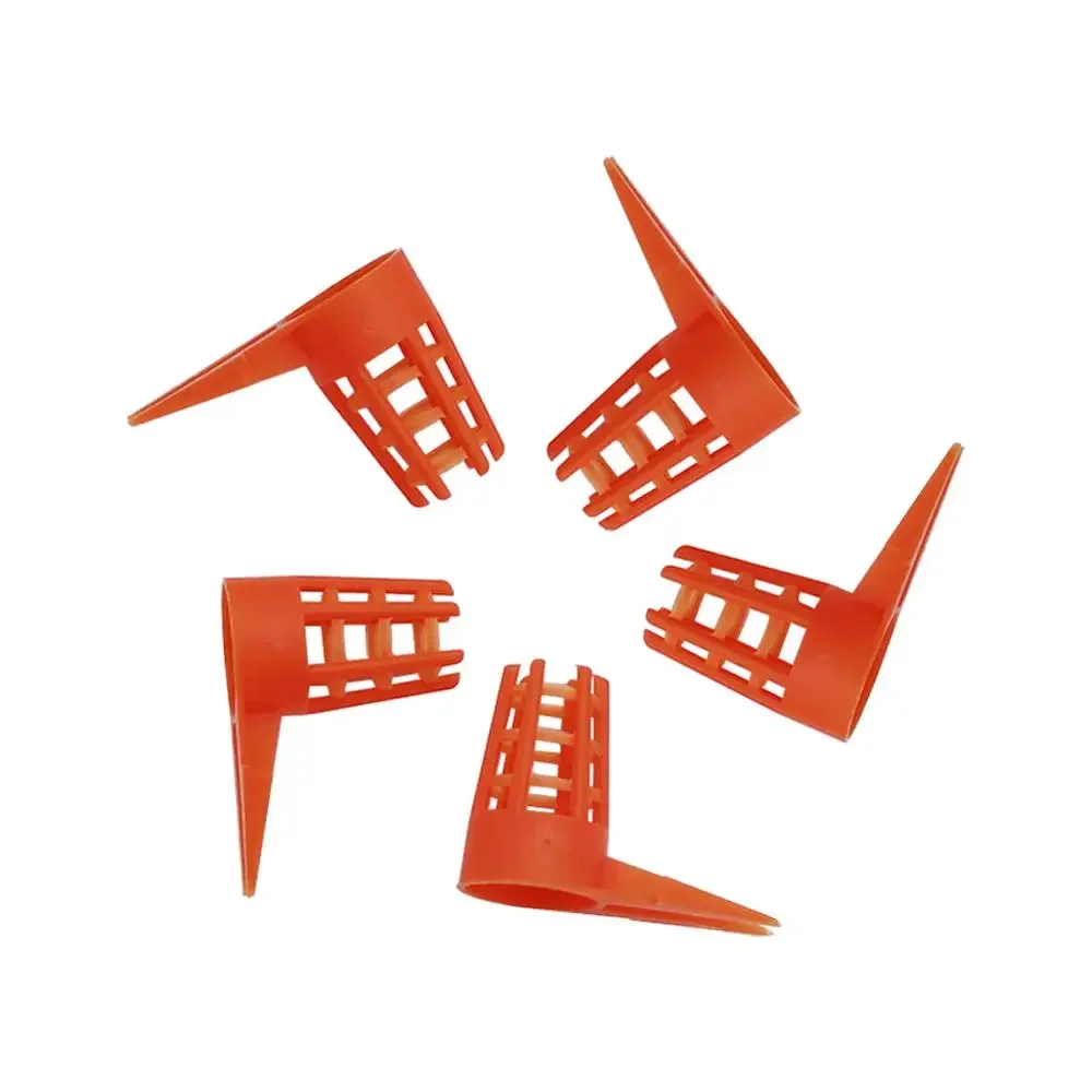 50Pcs Queen Cell Protector Plastic Protective Cover for Bee Cage Queen Rearing Cap Beekeeping Breeding Supplies