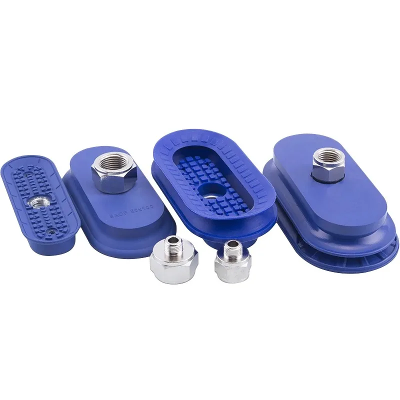 Oval Flat Vacuum Suction Cup, Industrial Pneumatic Manipulator Suction Nozzle, SAOF Type 60x23/80x40/100x50/140x70mm