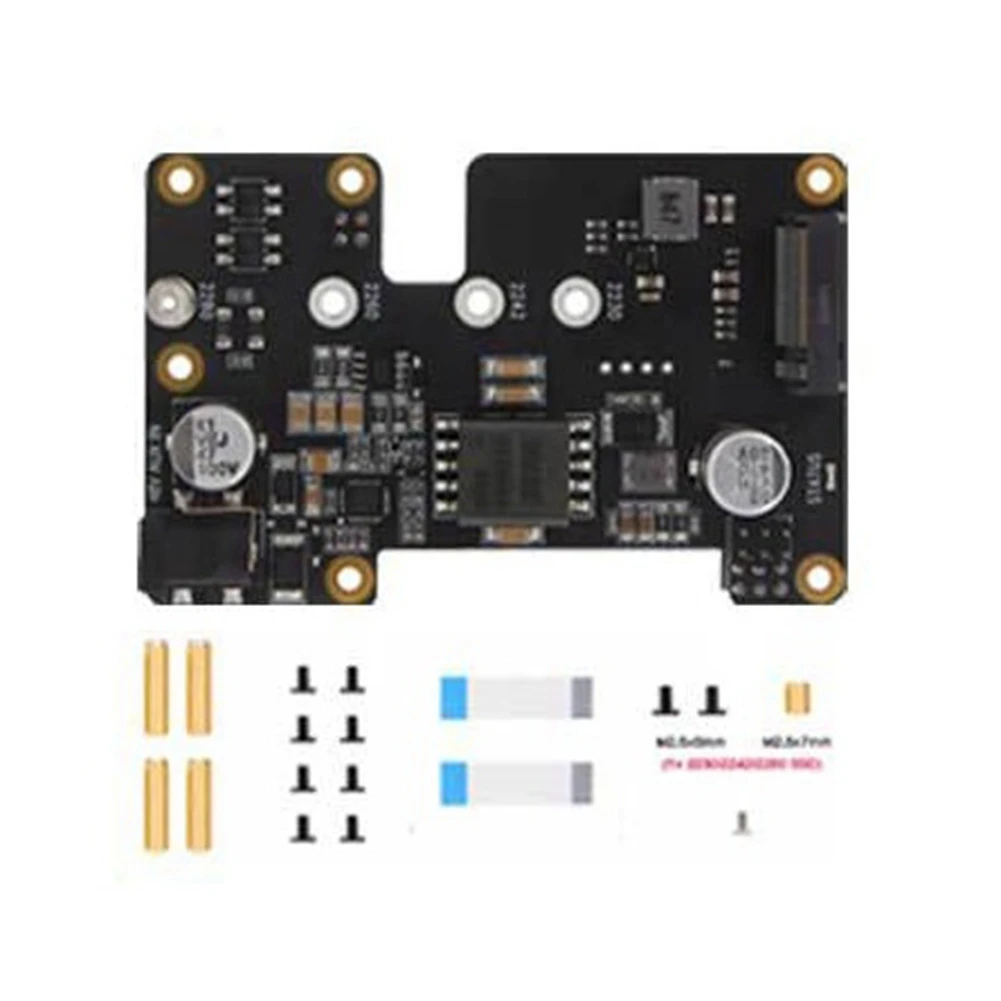 

New!!X1002 For Raspbery Pi 5 Expansion Board Nvme & POE PCIE To M.2 NVME SSD Expansion Board For RPI 5