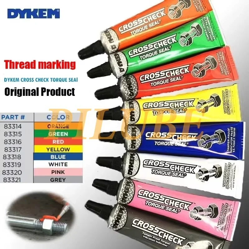 DYKEM Cross Check 83314 15 16 17 18 1 Unze Drehmomentdichtung Manipulationssichere Anzeigepaste für Schrauben Verbindungselemente Baugruppen Inspektionsmarkierung