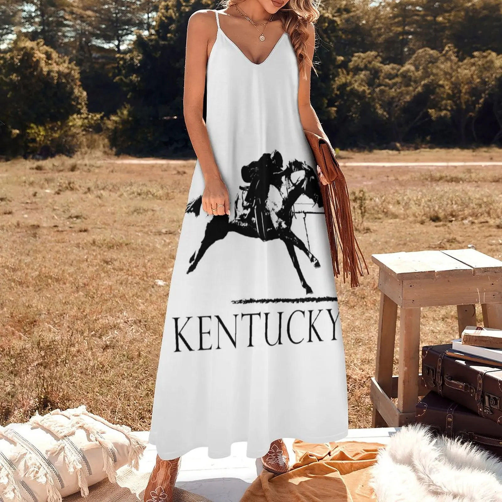 Kentucky Race Horse Sleeveless Dress Women's summer dresses dresses for special events dresses women summer 2023