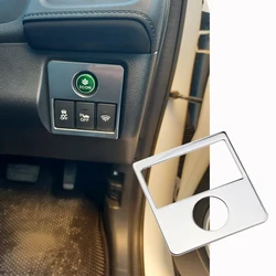 Car Inner Saving Energy Switch ECON Panel Cover Sticker Trim for Honda HRV HR-V Vezel 2014 - 2022 Stainless Accessories