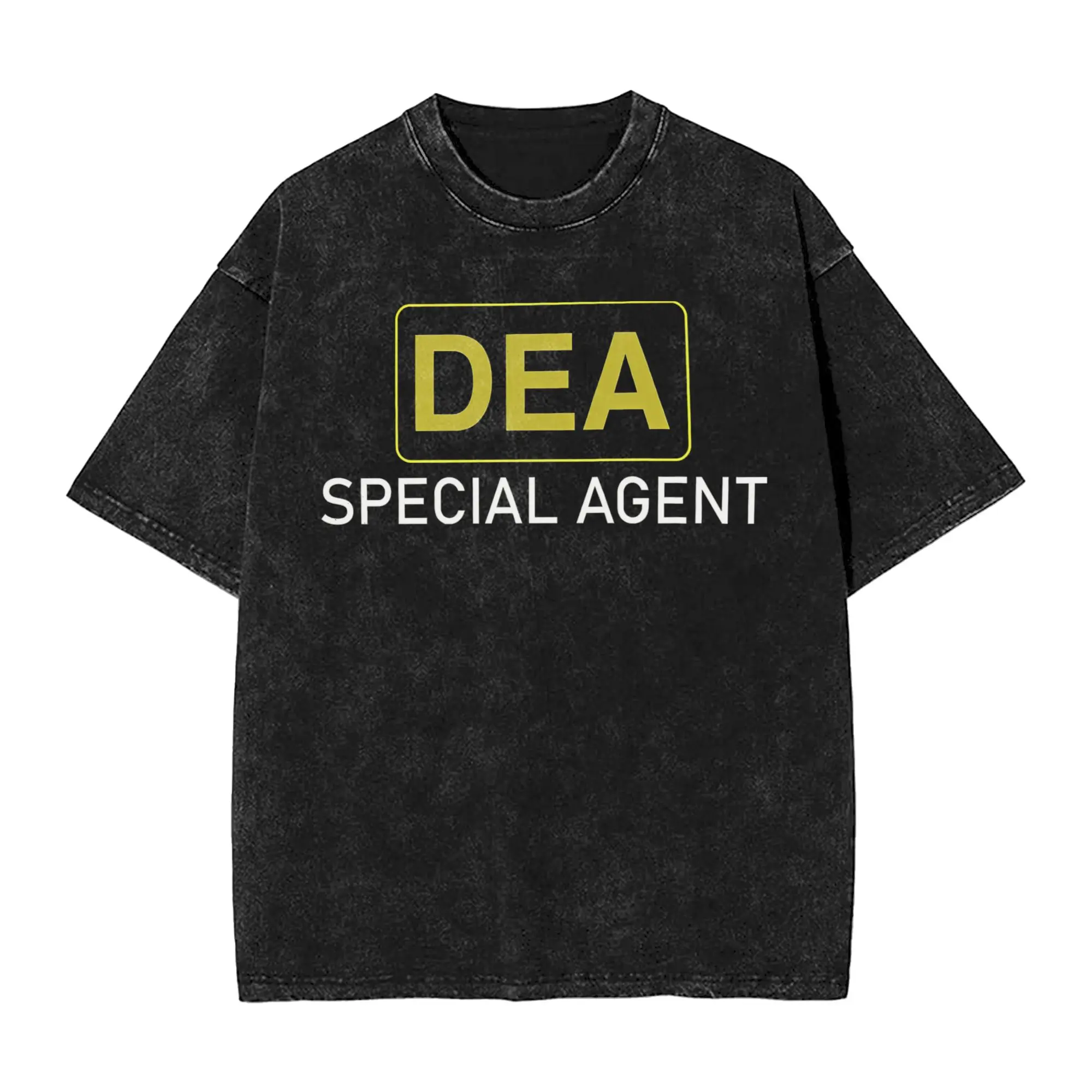 US DEA Special Agent Federals Interdiction Agency Washed T Shirt Streetwear T-Shirts  Tees Tops Men Women Cotton Harajuku Summer