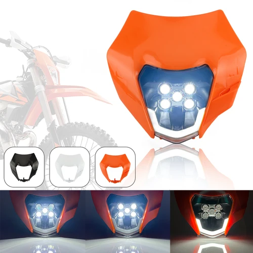 Imagen 2 del producto Faro delantero para motocicleta, faro Led 2008-2016 Para KTM EXC XC SX EXCW SXW Duke 125-500 Focos Para Moto Dirt Bike Enduro Motocross