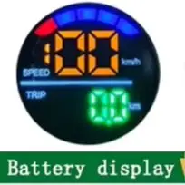 

Складной цифровой спидометр с NFC для электровелосипедов и скутеров 36В-72В, измеритель пробега и напряжения, аксессуары