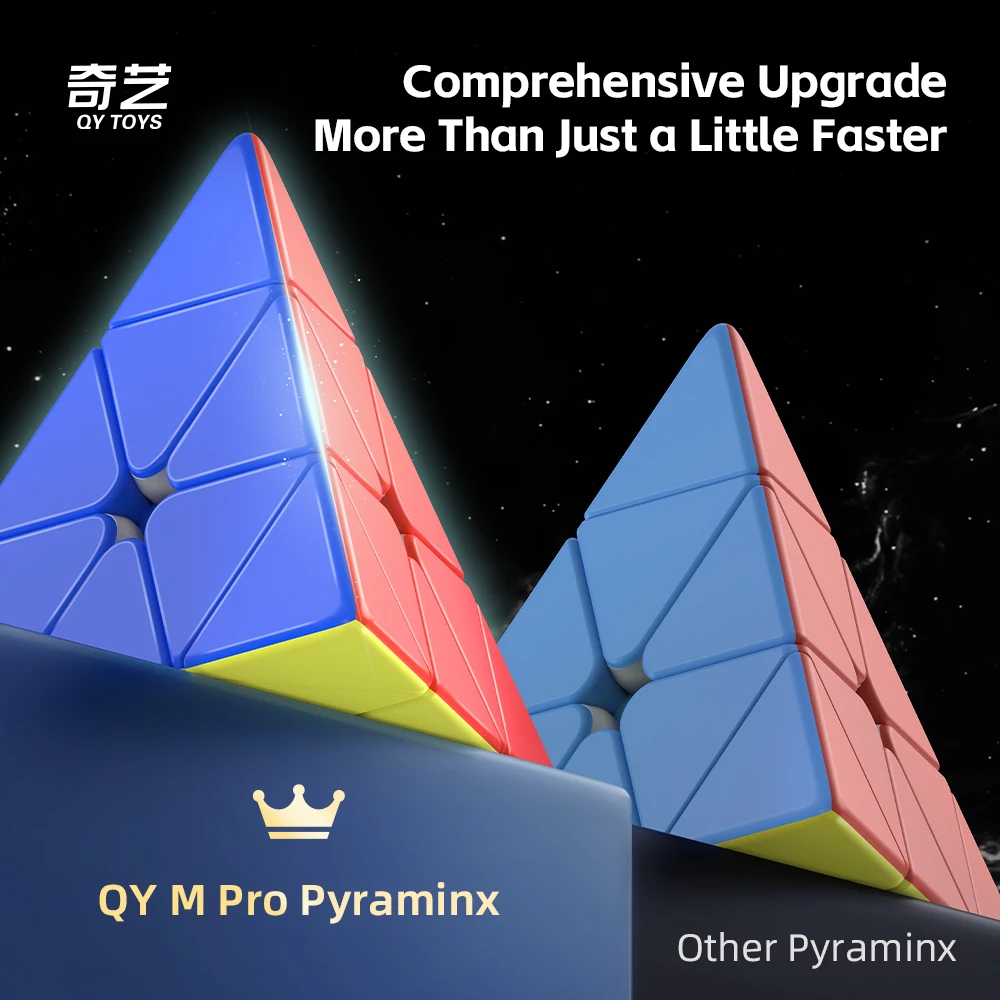Qiyi m pro pyraminx cubo mágico ímãs cubo mágico profissional stickerless cubo quebra-cabeça brinquedos crianças presente cubo mágico