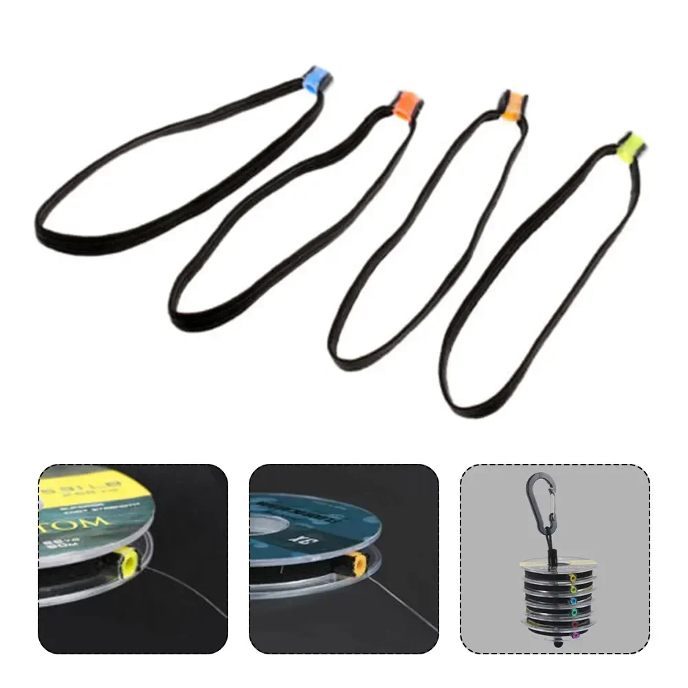 6 Pieces Tippet Spool Tenders With Elasticity Tippet Rings For Fly Fishing Fly Line Leader Tippet Accessories