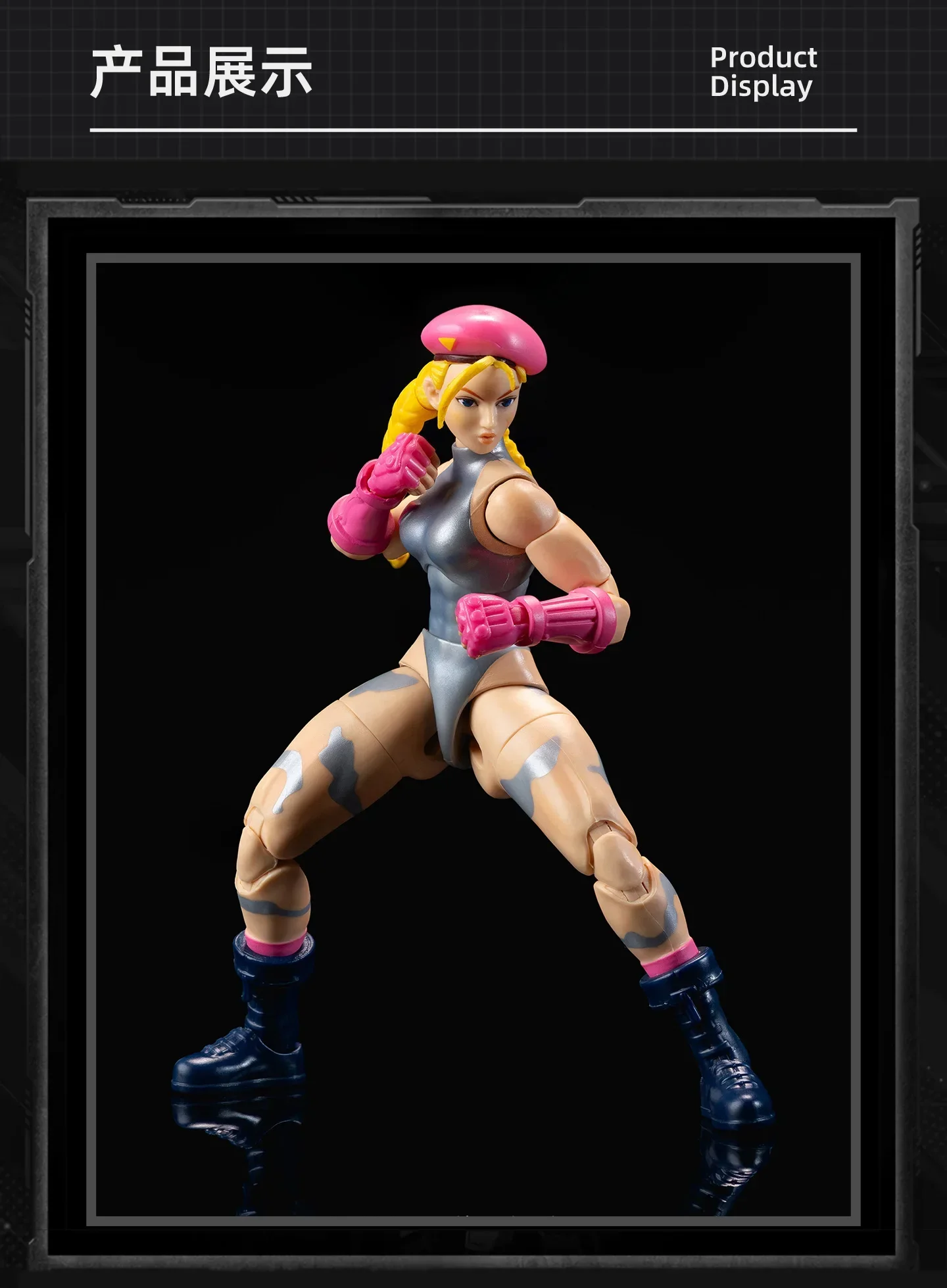 Figurka akcji Jada Toys Street Fighter 1/12 Cammy 6 cali, heterochromatyczna figurka Cammy, model z PVC, zabawki dekoracyjne, prezenty
