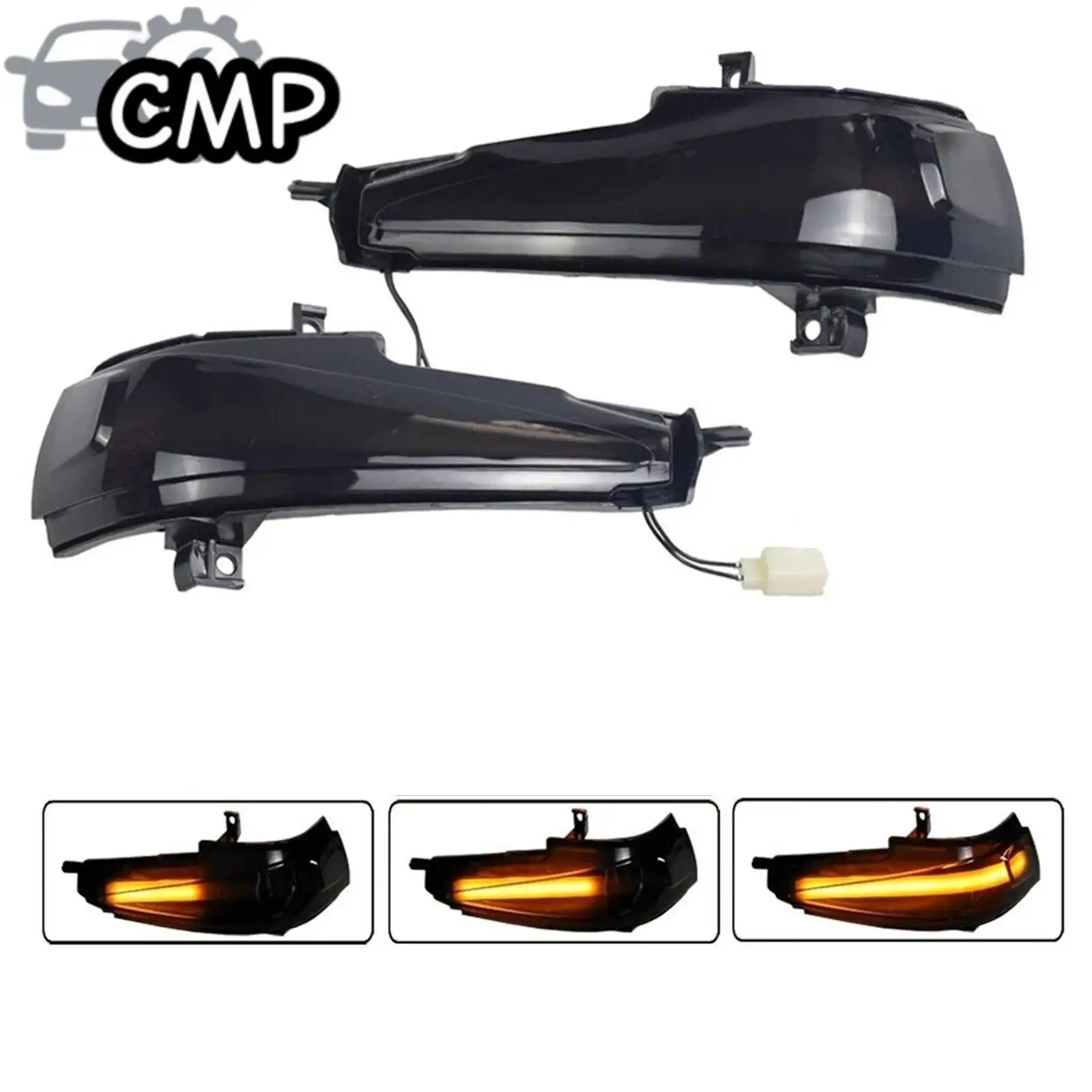 

2pcs Car Side Mirror Sequential Turn Signal Light Fit For Honda Civic Mk8 Sedan FD1 FD2 FD3 2D 4D FA 1 2 3 4