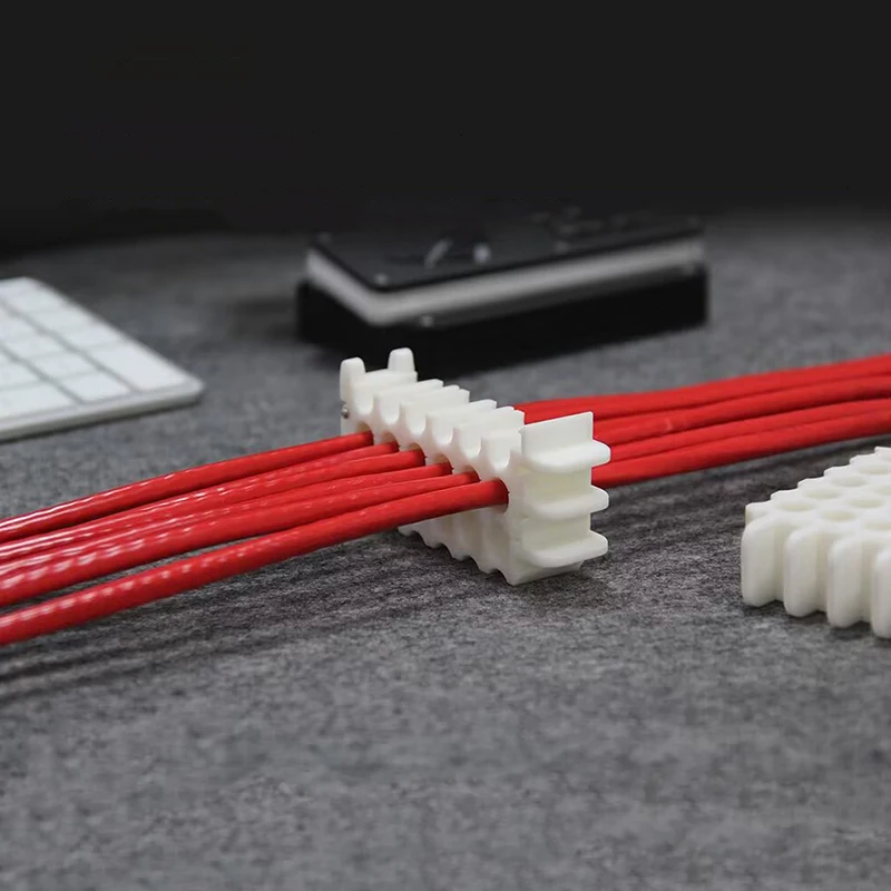 Pettine per cavi di rete a 5/15/30 porte per piccolo pannello patch e scatola per montaggio a parete Organizzatore di gestione dei cavi con foro grande per Cat5e Cat6 Cat7