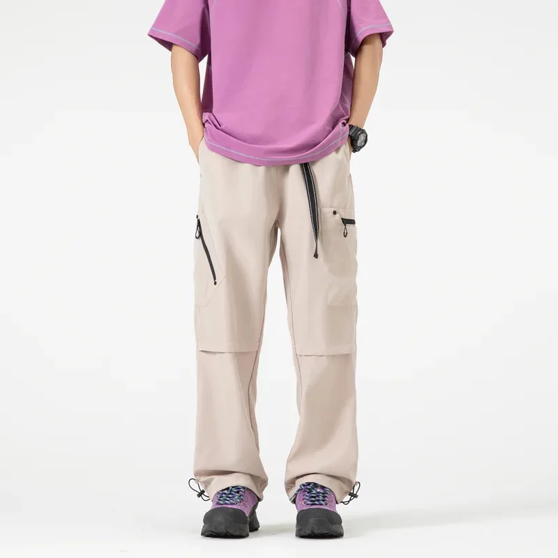 

Men's Casual Cargo Pants Workout Joggers Stretch Sweatpants Hiking Outdoors Drawstring Tactical Pants with Multi Pockets