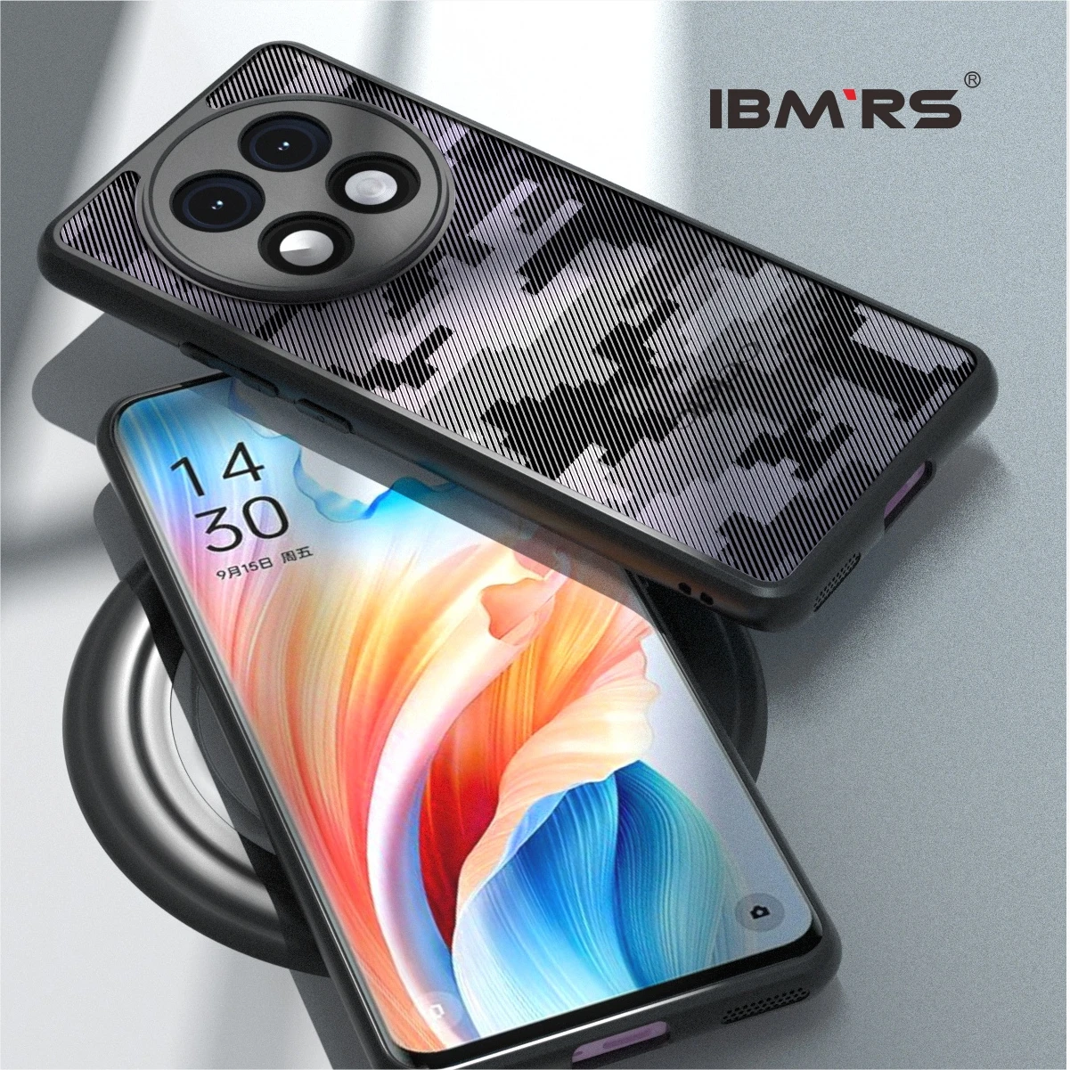 BMRS for Oppo A2 Pro camo case, Clear Hard Back Protective Cover