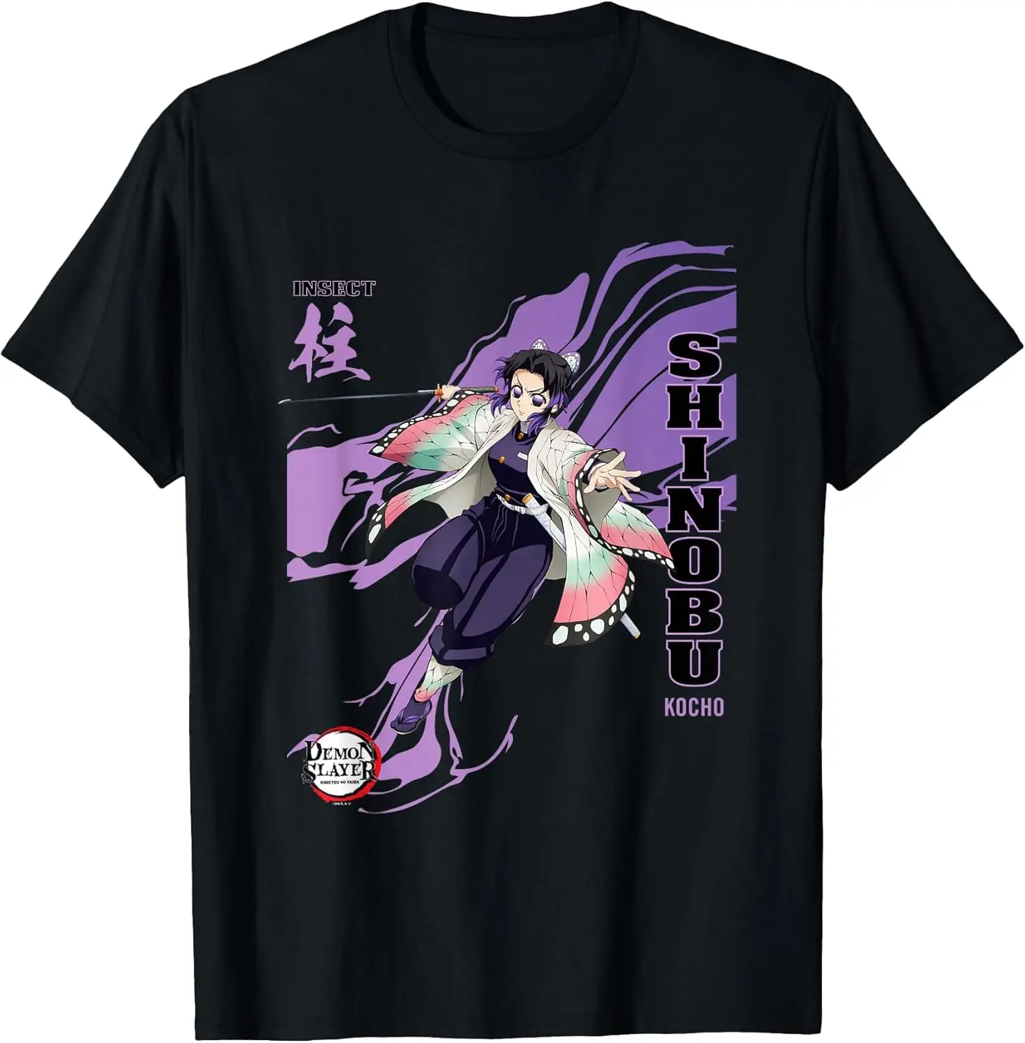 Demon Slayer: Infinity Castle Shinobu Kocho Insect Art T-Shirt S-6XL