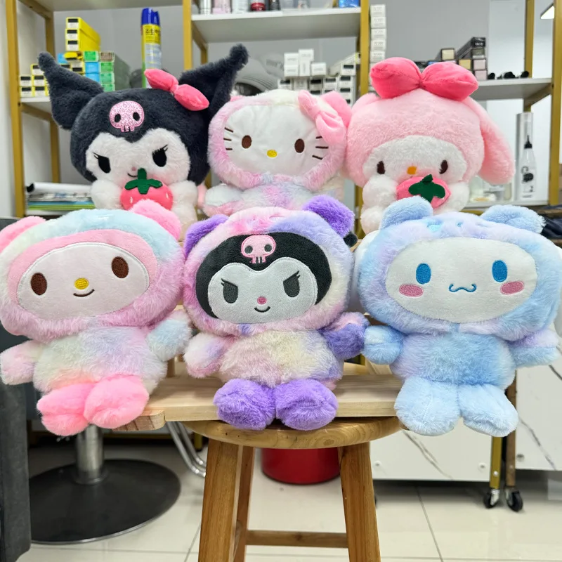 

Sanrio 25 см аниме Sanriod игрушки Kawaii Kuromi Mymelody Cinnamorol плюшевые мягкие набивные животные куклы плюшевые подушки Рождественский подарок декор